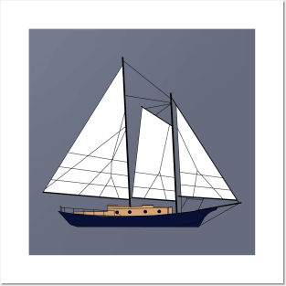 Atkin Schooner "Little Maid of Kent" Posters and Art